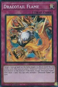 Dracotail Flame (Super Rare) - Justice Hunters - YuGiOh card