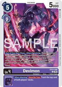 Devimon - Sinister Order - Digimon Card Game card