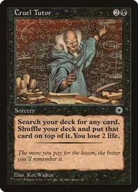 Cruel Tutor - Portal - Magic: The Gathering card
