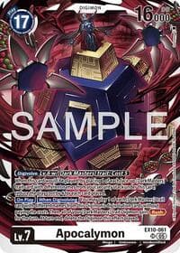 Apocalymon - Sinister Order - Digimon Card Game card