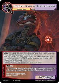 Striking Glyph of Burning Shame - Descent into the Raven's Catacombs - Force of Will card