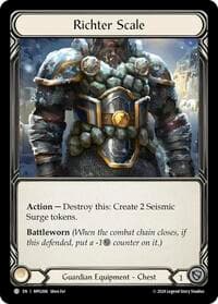 Richter Scale - Mastery Pack Guardian - Flesh and Blood TCG card