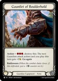 Gauntlet of Boulderhold - Mastery Pack Guardian - Flesh and Blood TCG card