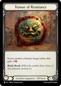 Tremor of Resistance - Mastery Pack Guardian - Flesh and Blood TCG card