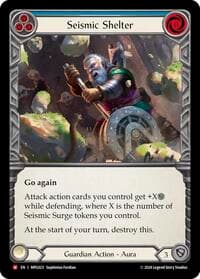 Seismic Shelter - Mastery Pack Guardian - Flesh and Blood TCG card