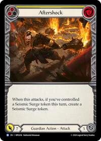 Aftershock (Yellow) - Mastery Pack Guardian - Flesh and Blood TCG card