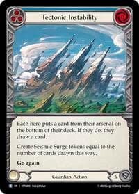 Tectonic Instability - Mastery Pack Guardian - Flesh and Blood TCG card