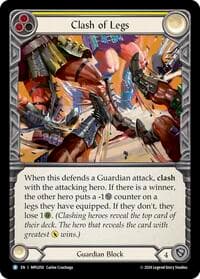 Clash of Legs - Mastery Pack Guardian - Flesh and Blood TCG card