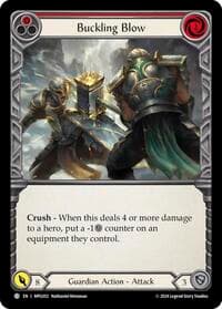 Buckling Blow (Red) - Mastery Pack Guardian - Flesh and Blood TCG card