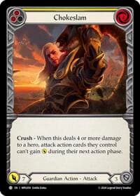 Chokeslam (Yellow) - Mastery Pack Guardian - Flesh and Blood TCG card