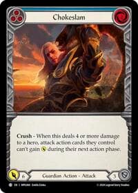 Chokeslam (Blue) - Mastery Pack Guardian - Flesh and Blood TCG card
