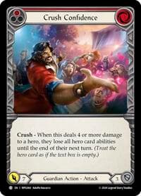 Crush Confidence (Red) - Mastery Pack Guardian - Flesh and Blood TCG card