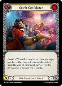 Crush Confidence (Yellow) - Mastery Pack Guardian - Flesh and Blood TCG card