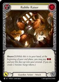 Rubble Raiser (Yellow) - Mastery Pack Guardian - Flesh and Blood TCG card