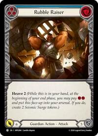 Rubble Raiser (Blue) - Mastery Pack Guardian - Flesh and Blood TCG card