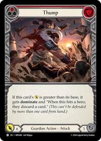 Thump (Red) - Mastery Pack Guardian - Flesh and Blood TCG card