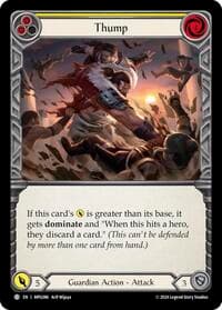 Thump (Yellow) - Mastery Pack Guardian - Flesh and Blood TCG card
