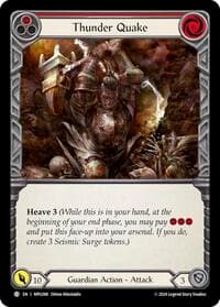 Thunder Quake (Red) - Mastery Pack Guardian - Flesh and Blood TCG card