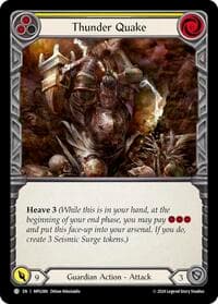Thunder Quake (Yellow) - Mastery Pack Guardian - Flesh and Blood TCG card