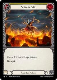 Seismic Stir (Yellow) - Mastery Pack Guardian - Flesh and Blood TCG card