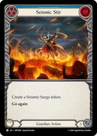 Seismic Stir (Blue) - Mastery Pack Guardian - Flesh and Blood TCG card