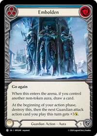 Embolden (Blue) - Mastery Pack Guardian - Flesh and Blood TCG card