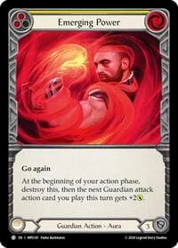 Emerging Power (Yellow) - Mastery Pack Guardian - Flesh and Blood TCG card