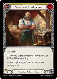 Stonewall Confidence (Yellow) - Mastery Pack Guardian - Flesh and Blood TCG card
