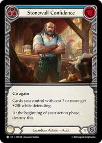 Stonewall Confidence (Blue) - Mastery Pack Guardian - Flesh and Blood TCG card