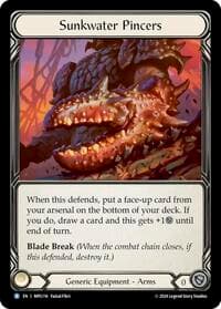 Sunkwater Pincers - Mastery Pack Guardian - Flesh and Blood TCG card