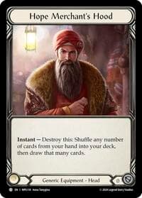 Hope Merchant's Hood - Mastery Pack Guardian - Flesh and Blood TCG card