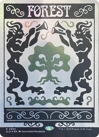 Forest (0892) (Rainbow Foil) - Secret Lair Drop Series - Magic: The Gathering card