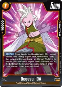 Degesu : DA - Wish For Shenron - Dragon Ball Super: Fusion World card