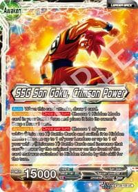 Son Goku // SSG Son Goku, Crimson Power - Prismatic Clash - Dragon Ball Super: Masters card