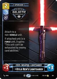 Kylo Ren's Lightsaber - Organized Play Promos - Star Wars: Unlimited card