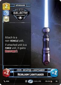 Heirloom Lightsaber - Organized Play Promos - Star Wars: Unlimited card
