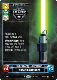 Yoda's Lightsaber - Organized Play Promos - Star Wars: Unlimited card