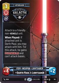 Darth Maul's Lightsaber - Organized Play Promos - Star Wars: Unlimited card