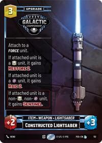Constructed Lightsaber - Organized Play Promos - Star Wars: Unlimited card