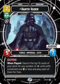 Darth Vader - Commanding the First Legion - Judge Promos - Star Wars: Unlimited card