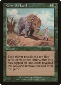 Clear the Land - Mercadian Masques - Magic: The Gathering card