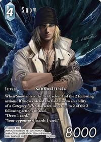 Snow (Full Art) - Gunslinger in the Abyss - Final Fantasy TCG card