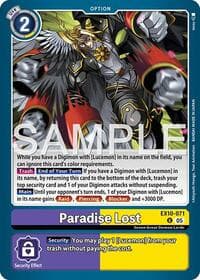 Paradise Lost - Sinister Order - Digimon Card Game card
