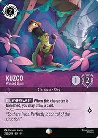 Kuzco - Wanted Llama (Epic) - Fabled - Disney Lorcana card