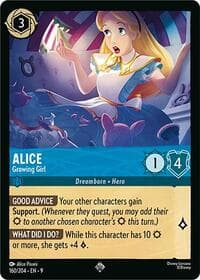 Alice - Growing Girl - Fabled - Disney Lorcana card