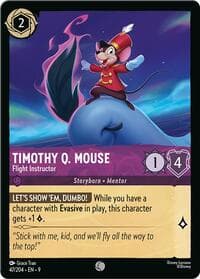 Timothy Q. Mouse - Flight Instructor - Fabled - Disney Lorcana card