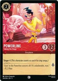 Powerline - Taking the Stage - Fabled - Disney Lorcana card