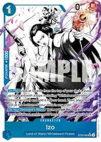 Izo (Parallel) - ST-22: Starter Deck 22 Ace & Newgate - One Piece Card Game card