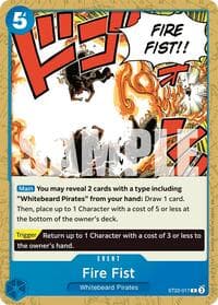 Fire Fist - ST-22: Starter Deck 22 Ace & Newgate - One Piece Card Game card