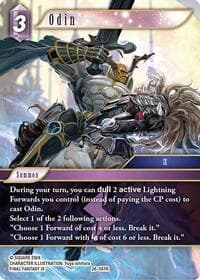 Odin - Gunslinger in the Abyss - Final Fantasy TCG card